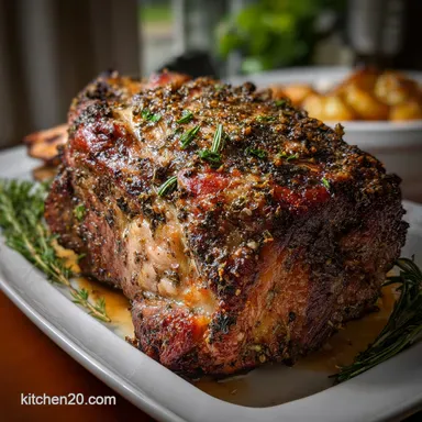Prime Rib Roast Recipe: Edge-to-Edge Pink Recipe Card