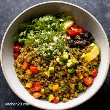 Mediterranean Quinoa Bowl 10 Things to Eliminate From Your Kitchen Recipe Card