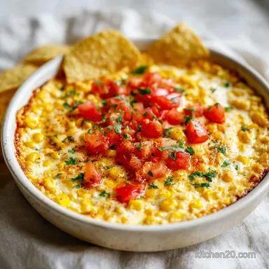 Mexican Corn Dip with Rotel: Smoky and Creamy Appetizer Recipe Card