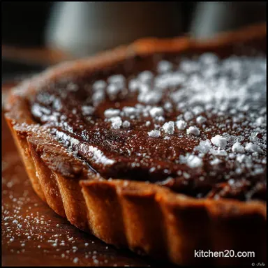 Chocolate Pie Recipe: The Midnight Silk Rich Baked Custard Recipe Card
