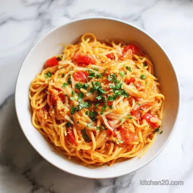 Million Dollar Spaghetti for 8 Servings: A Creamy Baked Pasta Recipe Card