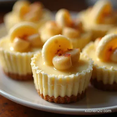 Easy Mini Banana Pudding Cheesecakes Southern Comfort Recipe Card