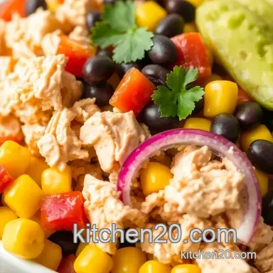 How to Mix Up Zesty Mexican Chicken Salad Fast for a Delicious Meal! Recipe Card