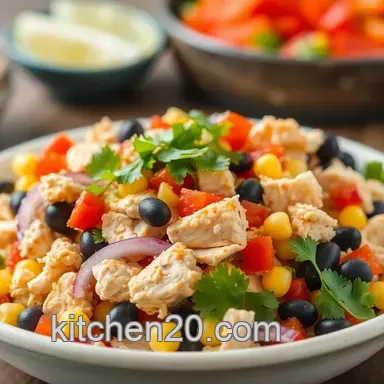 How to Mix Up Zesty Mexican Chicken Salad Fast for a Delicious Meal!