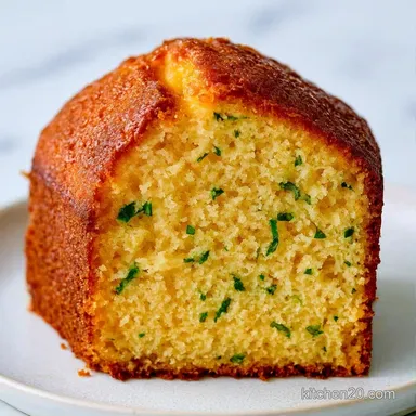 Moist Basil Sugar Pound Cake for 12 Recipe Card