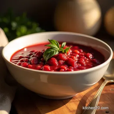 Mummas Ruby Red Polish Borscht Recipe Rich Tangy Recipe Card