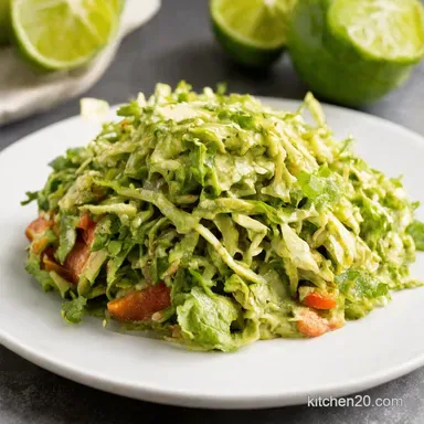 My GoTo Creamy CilantroLime Taco Slaw Recipe Recipe Card
