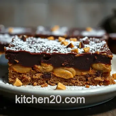 No Bake Chocolate Peanut Butter Dream Bars - So Easy!