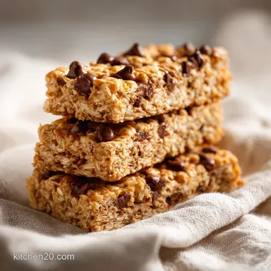 Oatmeal Chocolate Chip Bars in 30 Minutes Recipe Card