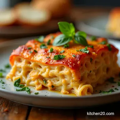Oceans Bounty Seafood Lasagna Recipe A Coastal Delight Recipe Card