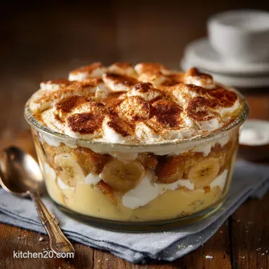 OldFashioned Banana Pudding Grandmas Recipe with Homemade Custard Recipe Card