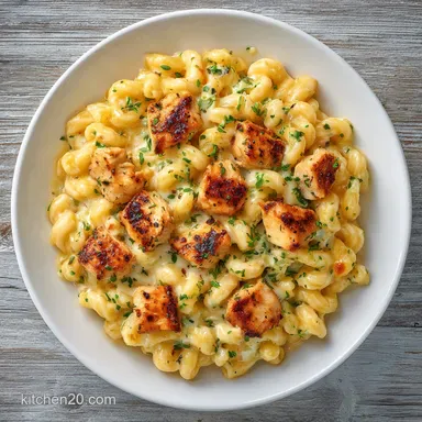 One Pot Cheesy Chicken Pasta: Creamy Recipe Card