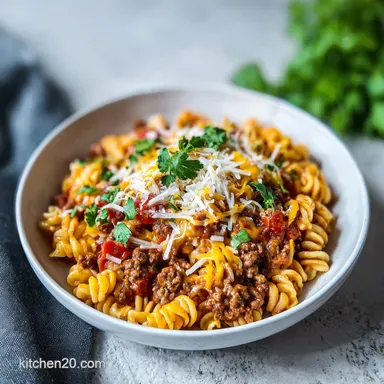 Taco Pasta: One-Pot Ground Beef Recipe