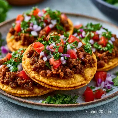 Oven Baked Beef Tostadas: Crispy Recipe Card