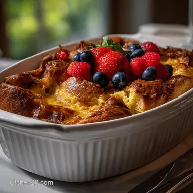 Overnight French Toast Casserole: Creamy Center Recipe Card