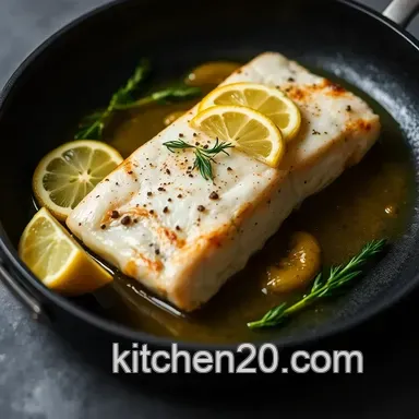 Easy Pan-Seared Halibut Recipe: Lemony Perfection! Recipe Card