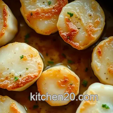 Seared Scallop Perfection: Easy Lemon-Garlic Recipe! Recipe Card