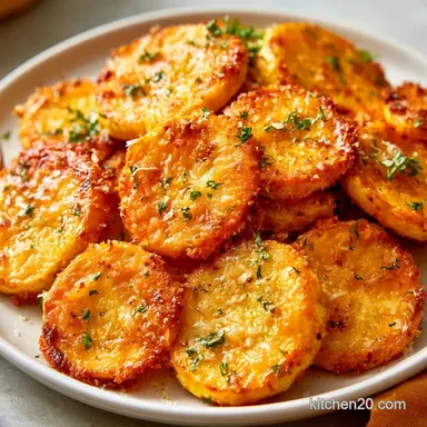 Parmesan Baked Yellow Squash for 4 Recipe Card