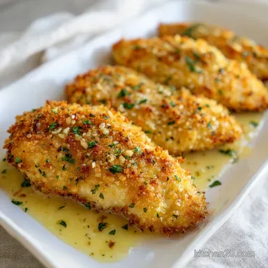 Parmesan Crusted Chicken Breast: 35 Min Recipe Card
