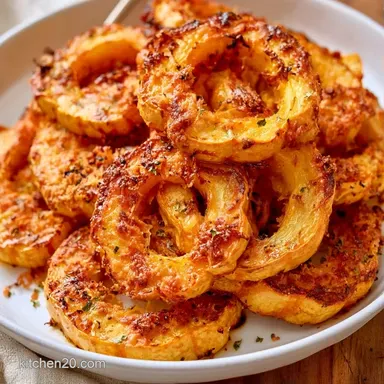 Parmesan Delicata Squash: Crispy Roasted Recipe Card