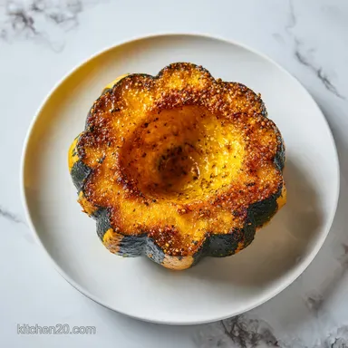 Roasted Acorn Squash for 4 Servings: Tender and Caramelized Recipe Card