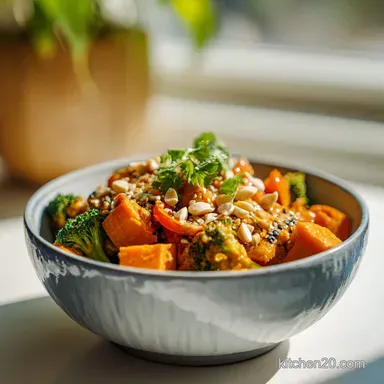 Thai Peanut Buddha Bowl with Sweet Potato | 4 Servings Recipe Card