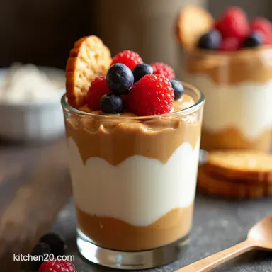 Peanut Butter Greek Yogurt Parfait My GoTo Snack Recipe Card