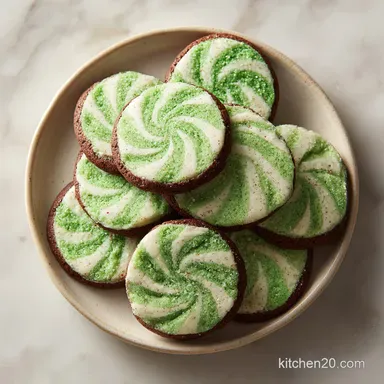 Peppermint Swirl Cookies Recipe: 1h 32min Recipe Card