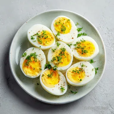 Perfect Hard Boiled Eggs in 14 Minutes with Creamy Yolks Recipe Card