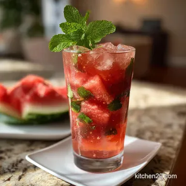 Watermelon Juice: Perfectly Balanced Summer Refresher Recipe Card