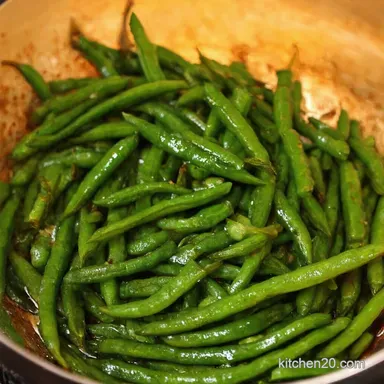 Cooking Fresh Green Beans Garlic Lemon Bliss Recipe Card