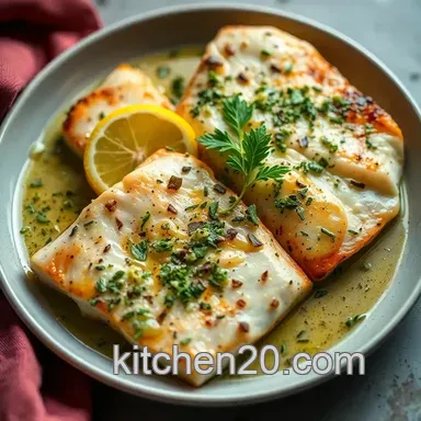 My Go-To Pan Seared Swordfish with Zesty Lemon Herb Butter Recipe Card