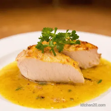 Poached Chicken Breast Perfection Juicy Easy Recipe Card