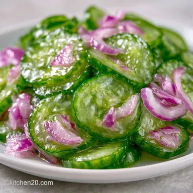 Pickled Cucumber Salad with Rice Vinegar Recipe Card
