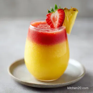 Pineapple Strawberry Mimosa: Fizzy and Vibrant for 6 Servings