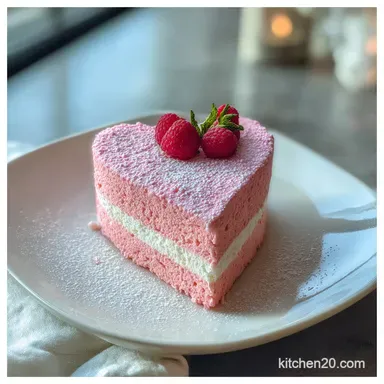 Pink Heart Shaped Cake Oven-Only Tender