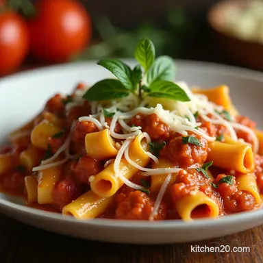 My GoTo Vegetarian Baked Ziti Hearty UmamiRich Perfect for a Crowd Recipe Card