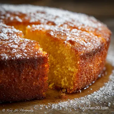 Yellow Cake Recipe Rich Moist and Tender Homemade Classic Recipe Card