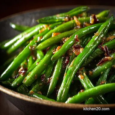 Green Beans with Brown Butter: Elevated Side Dish Recipe Recipe Card