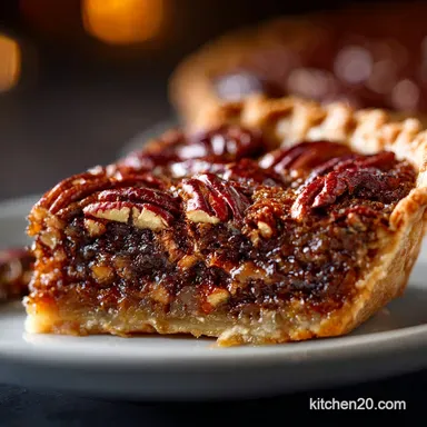 Maple Pecan Pie: No Corn Syrup, Flaky Crust Recipe Recipe Card