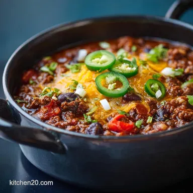 DeepFlavour Classic Homemade Chili The Ultimate Weekend Warmer Recipe Card