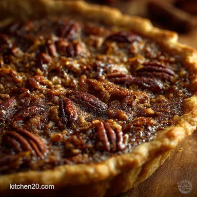 Southern Pecan Pie: The Proper Bourbon Recipe for a Crispy Crust Recipe Card