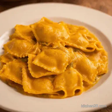 Pumpkin Ravioli Pasta My Sage Brown Butter Secret Recipe Card