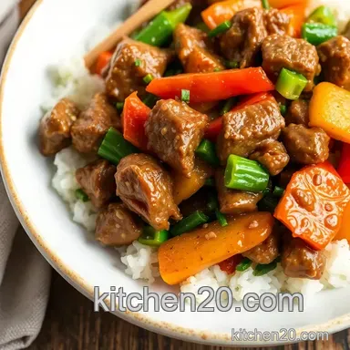 Quick Beef Stir Fry with Flavorful Veggies Recipe Card