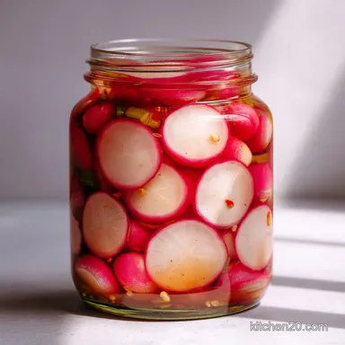 Pickled Radish Recipe: Ultra-Crunchy Refrigerator Pickles Recipe Card