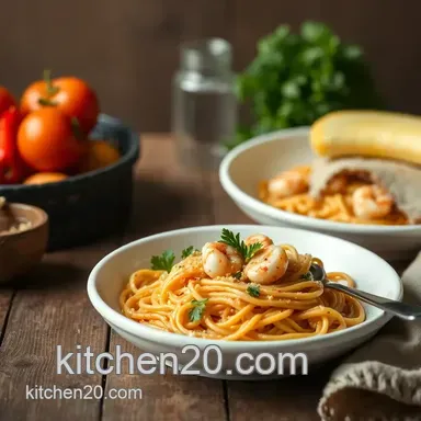 Delicious Quick Prawn Spaghetti in 15 Minutes: My Go-To Weeknight Meal! Recipe Card