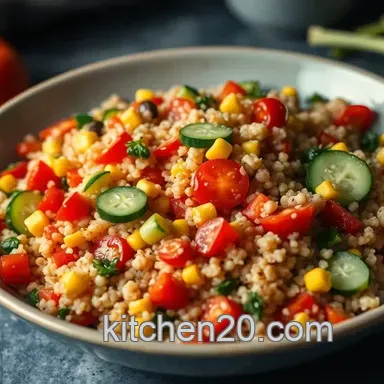 Healthy Dinner Ideas: Vibrant Rainbow Quinoa Salad with Lemon-Tahini Dressing