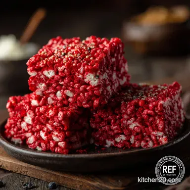 Red Velvet Raw Meat Rice Krispies Treats: The Ultimate Halloween Showstopper Recipe Card