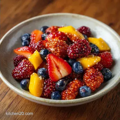 Mulberry Fruit Bowl in 15 Minutes