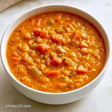 Red Bean Lentil Soup in 50 Minutes Recipe Card